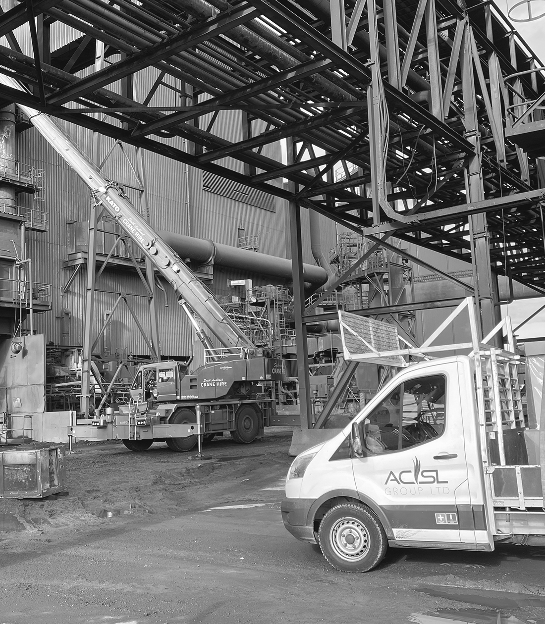 Steel Mill, ongoing industrial HVAC works